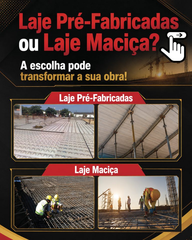 Laje pré-fabricada ou laje maciça? Descubra a melhor opção